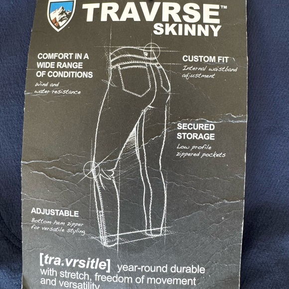 Kuhl Women's Traverse Soft Shell Skinny‎ Pants Size 8 Navy - Picture 3 of 8